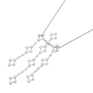 JEWELRY Diamond Necklace 18KWG White Gold Used women
