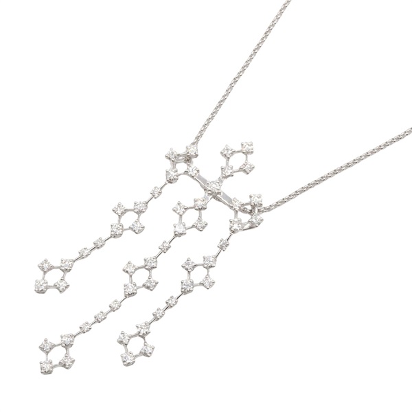 JEWELRY Diamond Necklace 18KWG White Gold Used women