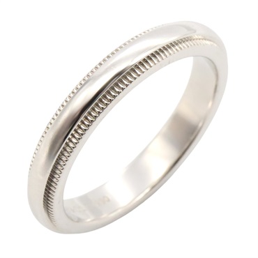 TIFFANY＆CO Milgrain Ring Pt950 Platinum Used unisex US size 4.75