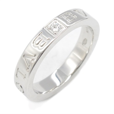 BVLGARI B-zero1 Ring 1P Diamond 18KWG White Gold Used unisex US size 5.75 #51