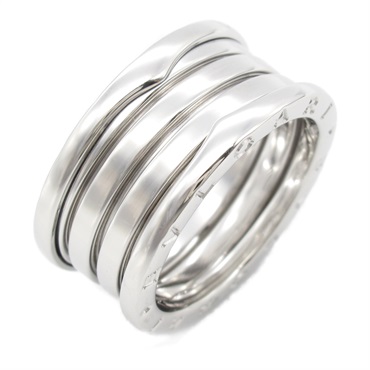BVLGARI B-zero1 ring 4 bands Ring 18KWG White Gold Used unisex US size 8.25 #58