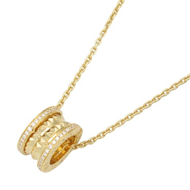 BVLGARI B-zero1 Spiral Necklace Diamond Pendant 18KYG Yellow Gold Used women