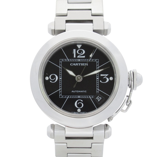 CARTIER Pasha C Small Date Wrist Watch W31076M7 Automatic SS Used Boys