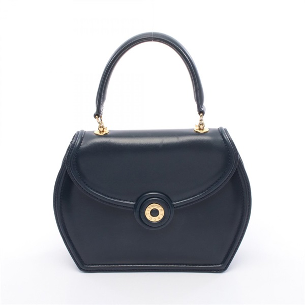 TIFFANY＆CO Handbag leather Navy Used Women GHW