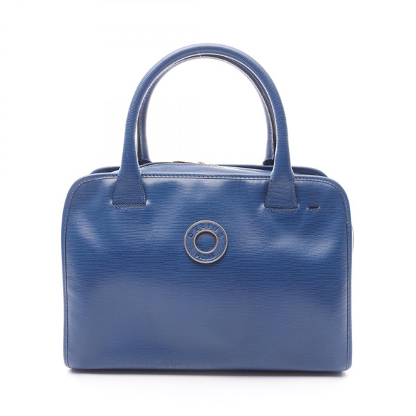 CELINE Handbag leather Blue Used Women No starp