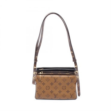 LOUIS VUITTON Pochette LV 3 Shoulder Bag M45412 Monogram Reverse leather Brown