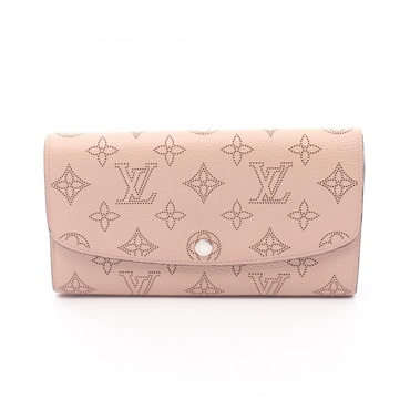 LOUIS VUITTON Portefeuille Iris Bifoldpurse M60145 Mahina leather Pink Used LV
