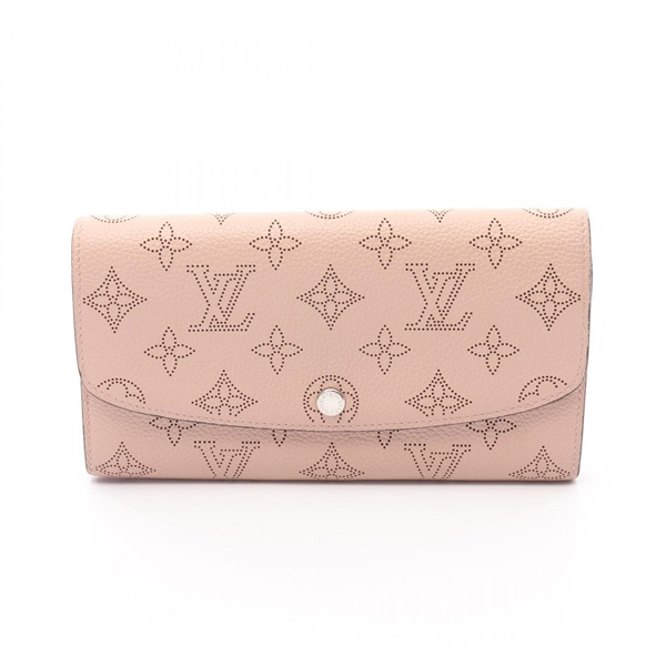 LOUIS VUITTON Portefeuille Iris Bifoldpurse M60145 Mahina leather Pink Used LV