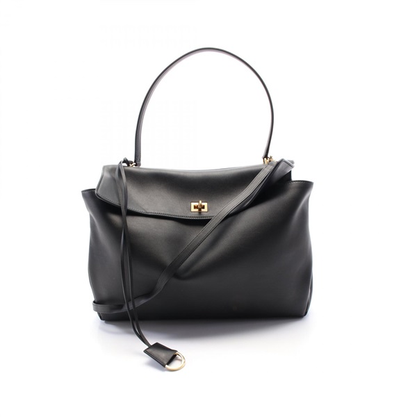 BALENCIAGA Rodeo Top Handle Large Handbag 7897442AA4V11000 leather Black NEW