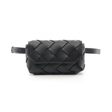 BOTTEGA VENETA DIAGO Waist bag crossbody 805773V56A18803 leather Black NEW mens