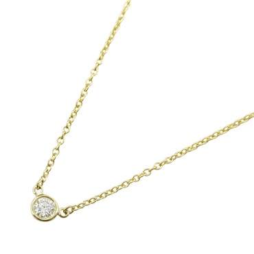 TIFFANY＆CO By the Yard Diamond Necklace 18KPG Pink Rose Gold Used women