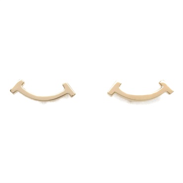 TIFFANY＆CO T Smile Pierced earrings 18KPG Pink Rose Gold Used women