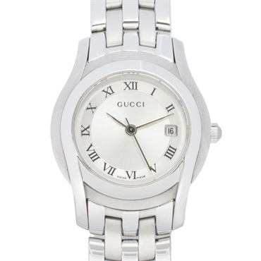 GUCCI Wrist Watch 5500L Quartz Stainless Steel Used Women