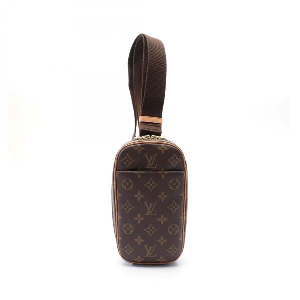 LOUIS VUITTON Pochette Gange Waist bum belt bag M51870 Monogram leather Brown