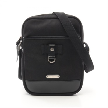 SAINT LAURENT PARIS Rivington Shoulder Bag 482777 canvas leather Black Used mens