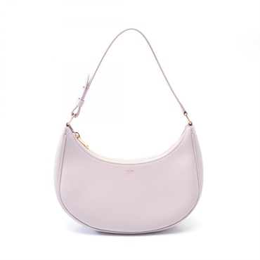 CELINE AVA Shoulder Bag leather Purple Used