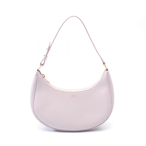 CELINE AVA Shoulder Bag leather Purple Used