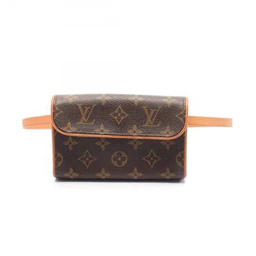 LOUIS VUITTON Pochette Florentine Waist bag M51855 Monogram canvas Brown Used LV