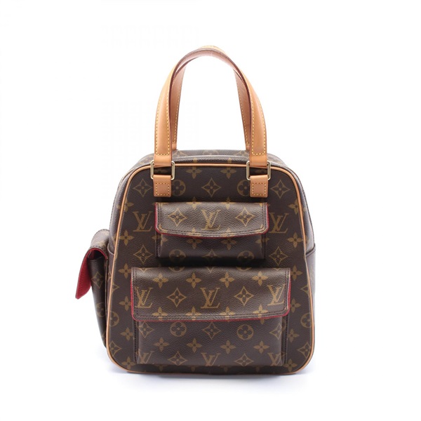 LOUIS VUITTON Exsantri Cite Hand bag M51161 Monogram canvas leather Brown Used