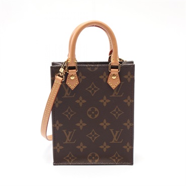 LOUIS VUITTON Petit Sac Plat Hand shoulder crossbody bag M69442 Monogram leather