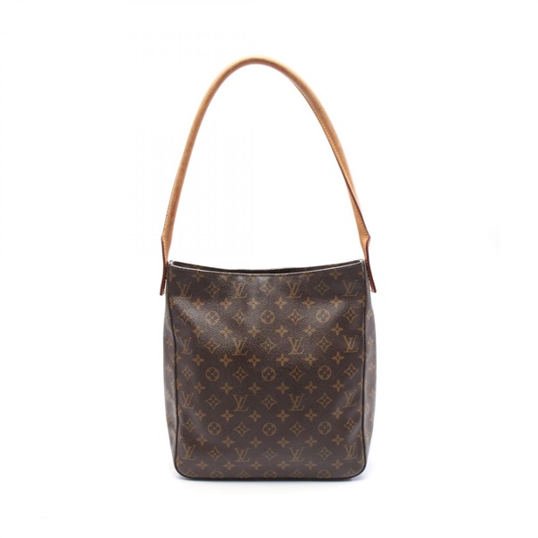 LOUIS VUITTON Looping GM Shoulder Bag M51145 Monogram canvas Brown Used Women LV