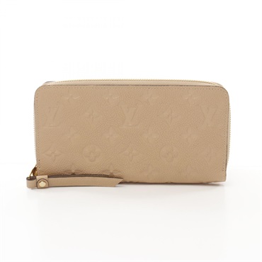 LOUIS VUITTON Zippy wallet Around long purse M60746 Monogram empreinte Dune used