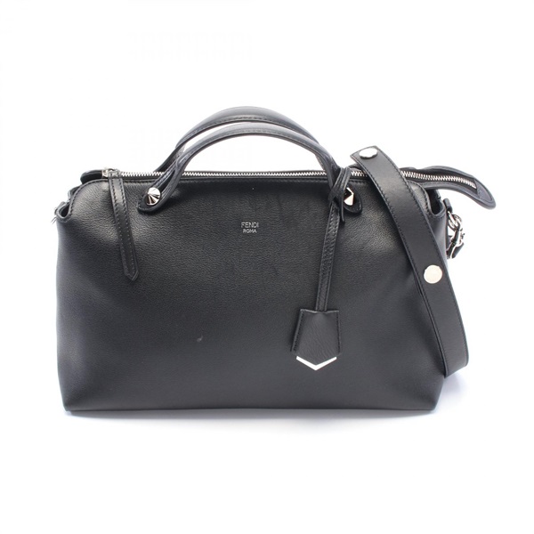 FENDI By the way 2way Hand shoulder crossbody bag 8BL125 leather Black Used