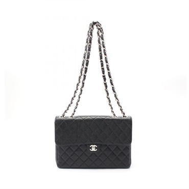CHANEL Jumbo Matelasse 30 single flap chain Shoulder Bag A28600 leather BK SHW