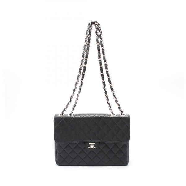 CHANEL Jumbo Matelasse 30 single flap chain Shoulder Bag A28600 leather BK SHW