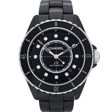CHANEL J12 Caliber 12.1 12P Diamond Wrist Watch H5702 Auto ceramic Used mens CC