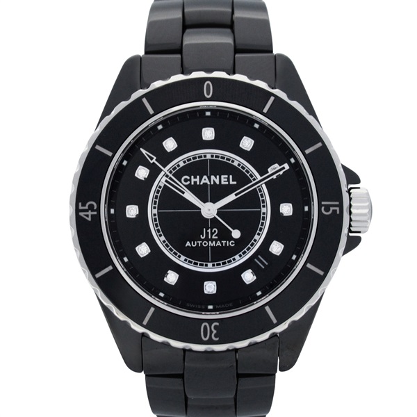 CHANEL J12 Caliber 12.1 12P Diamond Wrist Watch H5702 Auto ceramic Used mens CC