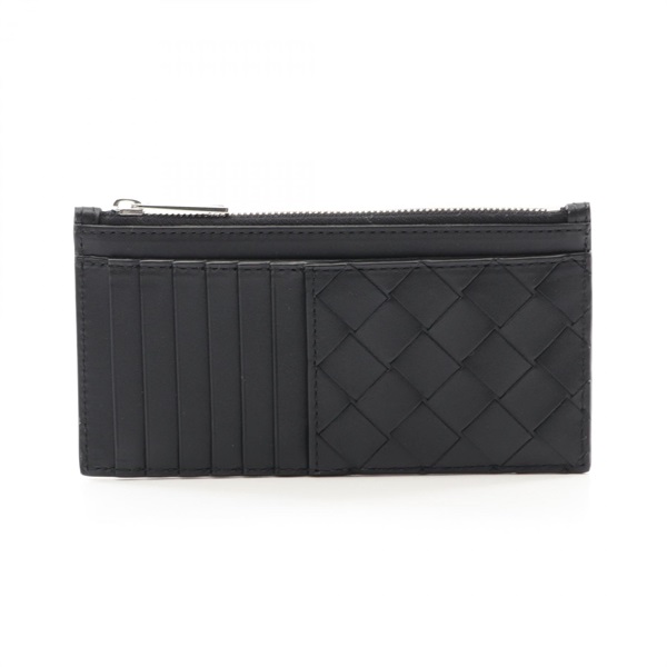 BOTTEGA VENETA Intrecciato coin purse wallet 766155VCPQ38803 leather Black