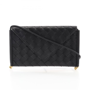 BOTTEGA VENETA Intrecciato Phone Pouch crossbody Bag 805975V4R421019 leather BK