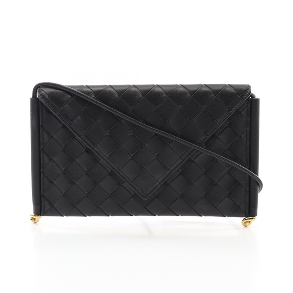 BOTTEGA VENETA Intrecciato Phone Pouch crossbody Bag 805975V4R421019 leather BK