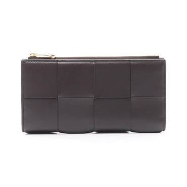 BOTTEGA VENETA Intrecciato Bi-fold purse 681011VCQC12132 leather Brown NEW