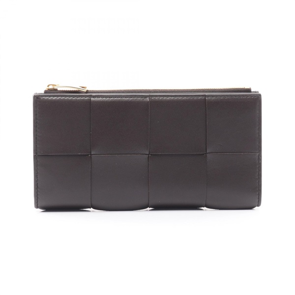 BOTTEGA VENETA Intrecciato Bi-fold purse 681011VCQC12132 leather Brown NEW