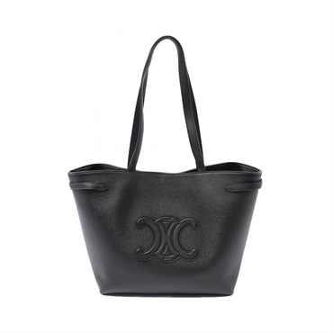 CELINE Medium Cabas Anais Cuir Triomphe Shoulder Tote Bag leather Black NEW