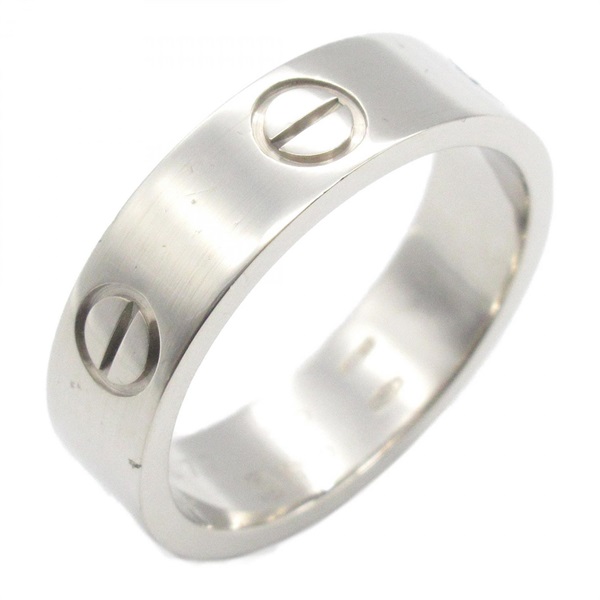 CARTIER Love Ring 18KWG White Gold Used unisex US size 7.25 #56