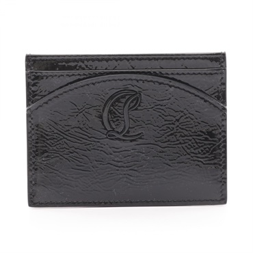 Christian Louboutin Loubi54 Card Holder Case 1255103BK01 Patent leather Black