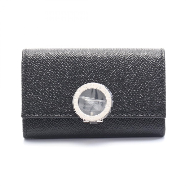 BVLGARI Bulgari Bulgari Clip key holder case SHW 30422 leather Black NEW mens