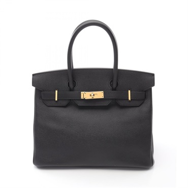 HERMES Birkin 30 Hand bag Y Epsom leather Black Used GHW
