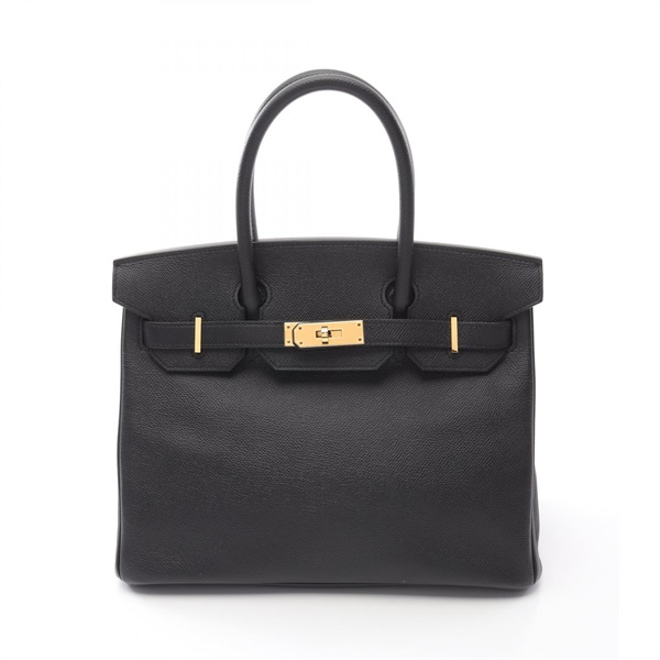 HERMES Birkin 30 Hand bag Y Epsom leather Black Used GHW