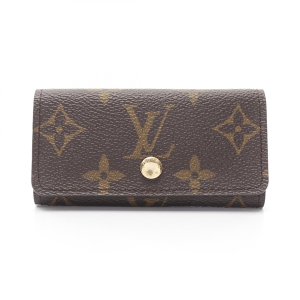 LOUIS VUITTON Multicles 4 key holder case M62631 Monogram canvas Brown Used LV