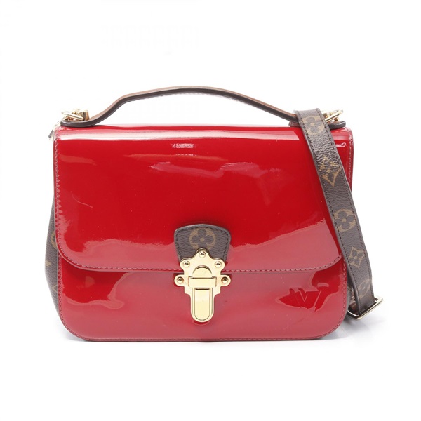 LOUIS VUITTON Cherry Wood BB Hand shoulder crossbody bag M52686 Vernis scarlet