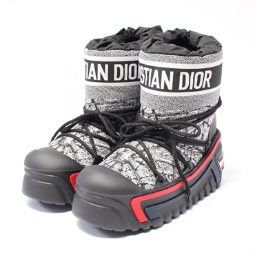 Christian Dior Alps short boots #39-40 KCI685PAY11X39/40 leather Fabric Black