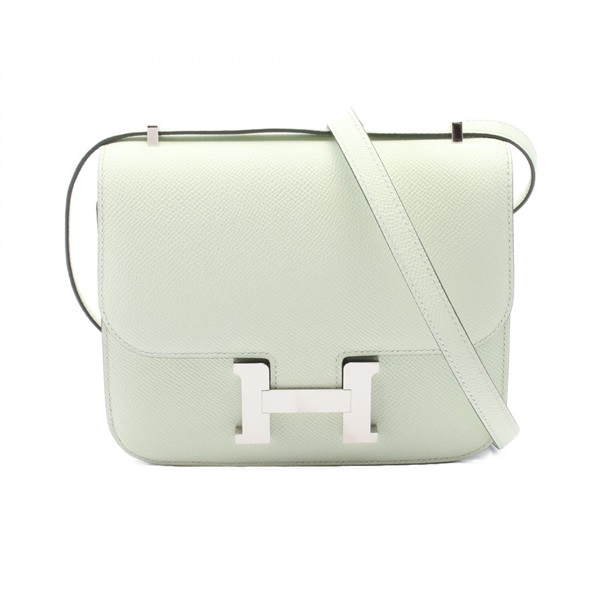 HERMES Constance 3 Mini Miroir Shoulder Bag 083905CK Epsom leather Vert Fizz SHW
