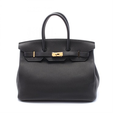 HERMES Birkin 35 Handbag 027634CC Togo leather Black Used Women GHW Y