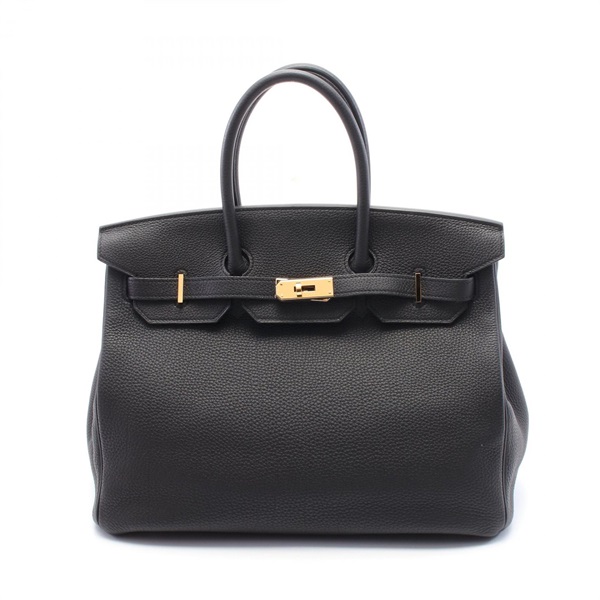 HERMES Birkin 35 Handbag 027634CC Togo leather Black Used Women GHW Y