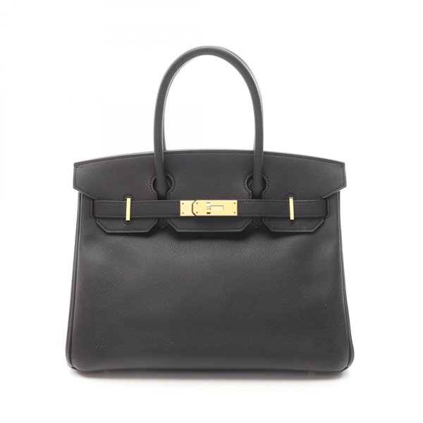 HERMES Birkin 30 Handbag 041701CC Epsom leather Black Used Women D GHW