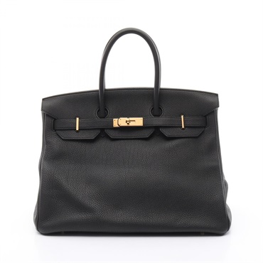 HERMES Birkin 35 Handbag 027634CC Togo leather Black Used Women GHW A